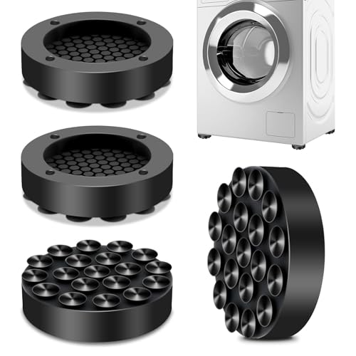 Schwingungsdämpfer Waschmaschine,4 Stück Waschmaschine Schwingungsdämpfer,Antirutschmatte Waschmaschine Füße Matte, Waschmaschinen Dämpfer,Universal Waschmaschinen Dämpfer Für Kühlschrank Tisch