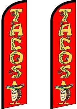 Tacos Flag Pack of 2 (Mount and Poles are Not Included)