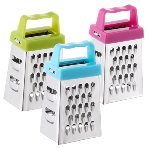 Ciieeo Set de 3 Ralladores Mini Acero Inoxidable Multicolor miniatura 1