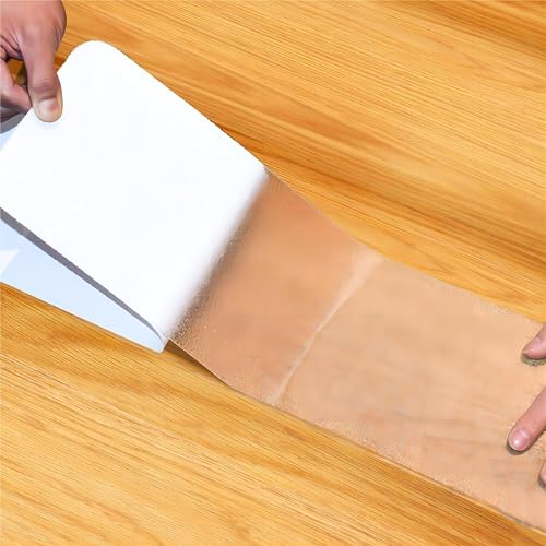 15 peças de degraus de madeira transparentes autoadesivos para banheiro com tiras antiderrapantes -