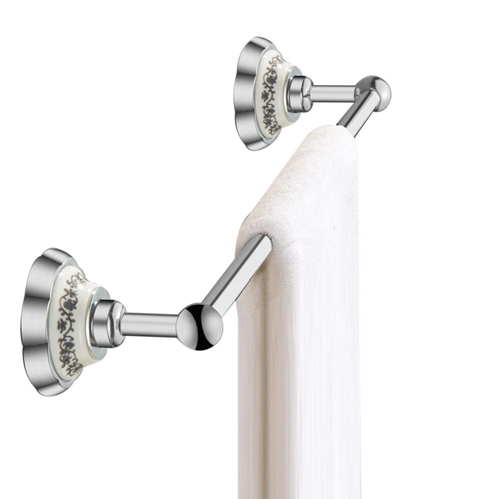 Toallero de un solo poste para baño sin taladros JCAKES 320mm de fácil colocación