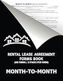 Rental Lease Agreement Forms Book (60 Forms / 2 Pages per form) | Month-to-Month Rental Lease Agreement Between Tenant and Landlord | Residential ... | 8.5