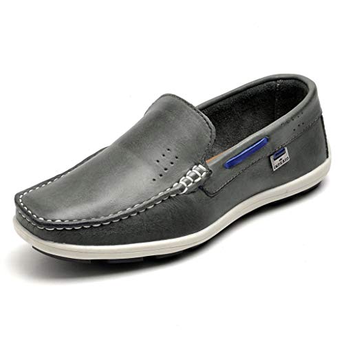 Mocassim Infantojunvenil Couro Legítimo Soft Bertioga Império Kids - Bg-7651 - Grafite (35)