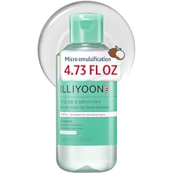Illiyoon Gentle Deep Eye Makeup Remover | for Waterproof Mascara, Lipstick, Eyeliner, Non-Greasy 2-Phase Oil & Water Formula, Ophthalmologist Tested, Vegan, Korean Skin Care, 4.73 fl.oz.