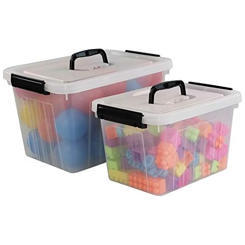 Obstnny 12 Quart & 6 Quart Storage Bins Cover