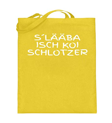 Sac en toile de jute jaune 38x42cm avec longues anses pour vos courses au quotidien