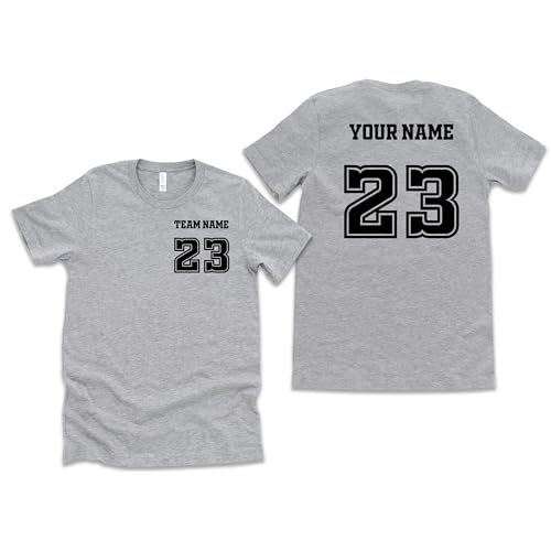 Custom Sports Tshirt Front Back Name and Number, Your Team Your Name and Number, Personalized Sports Tshirt Family, Family Baseball Tee