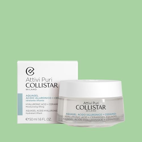 Collistar Attivi Puri Cofanetto Regalo Donna Viso, Acquagel Acido Ialuronico + Ceramidi 50Ml, Gocce Collagene + Glicogeno 5Ml, Contorno Occhi Acido Ialuronico + Peptidi 5Ml, Idratazione E Anti-Età - 5