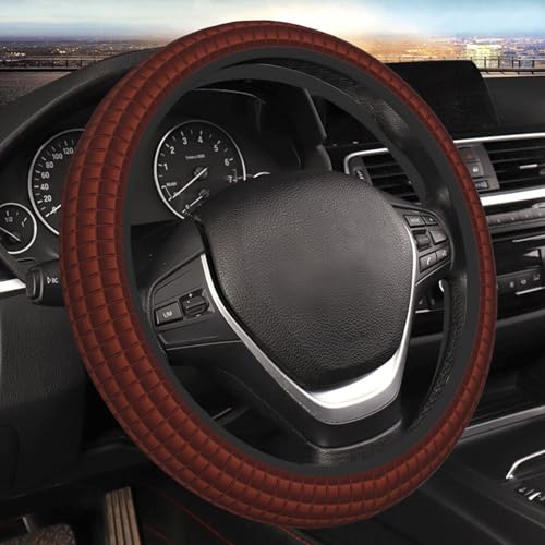 Coprivolante per auto, motivo a barrette di cioccolato, antiscivolo, universale, 38 cm, decorazione per interni auto, per donne e uomini