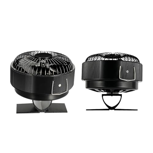 YINZHD Ventilador de estufa de 5 aspas, alimentado por calor, con quemador de leña redondo, silencioso, calentador de hogar independiente, distribución eficiente del calor(Stove Fan)