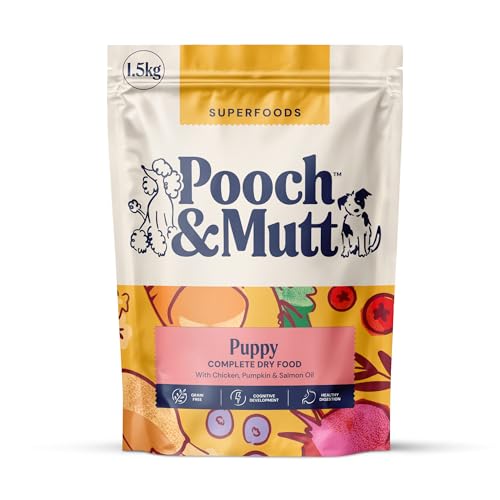 Pooch & Mutt - Welpen, Getreidefreies Hundetrockenfutter, Huhn & Superfood-Mischung, 1,5 kg