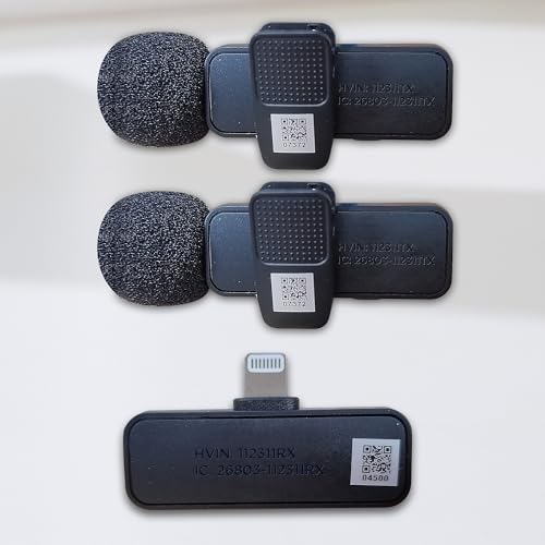 BOYA Microfone de lapela sem fio para iPhone, iPad, telefone, omnidirecional, externo, mini lapela L