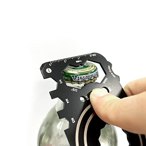 21 In 1 Camera Shape Multi Functional Tool Card - All In One Tools Multitool - Best Function Survival Gear - Outdoor Camping Multitool Accessories - Stainless Steel Credit Card Size #TOP3