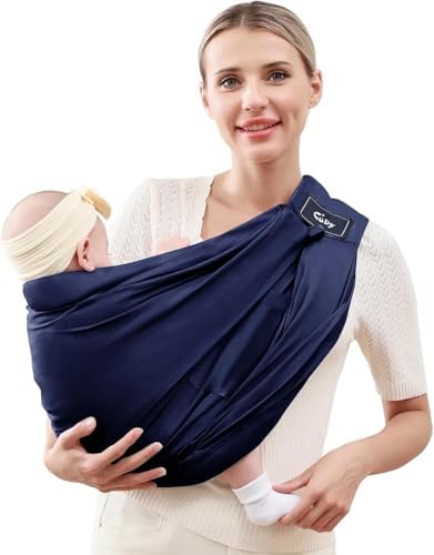 CUBY Baby Carrier Sling, Baby Essentials for Newborn Natural Cott...