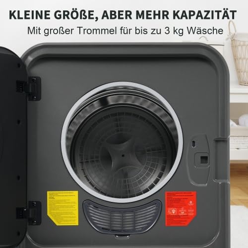 Secador de aire de salida | 3-4,5 kg de capacidad, 830 W, 4 programas, montaje en pared, función de refrigeración de 20 minutos, protección contra sobrecalentamiento, ideal para apartamentos pequeños