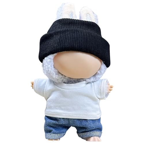 GerdfeiTawtab Clothes Fit for 17CM Doll, Fashion Doll Clothes Outfit Set Cute Theme Designer Toys Dress Accessories for Collector Fans Display (D B&W Set)