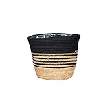 Cesta de Almacenamiento Cesto de Almacenaje Cesta Ropa Sucia Juego Cestas Macetero Planta Cesta para Casa Almacenamiento Algodón y Yute para Planta Jardín juguetes accesorios.
