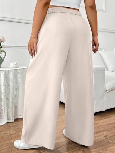 Image of GRECIILOOKS Trousers for Woman | Womens High Rise High Waist Flared Korean Style | Formal Pant for Women Office Wear| Track Pants for Womans Elegant for College & Events (Available in Plus Size)