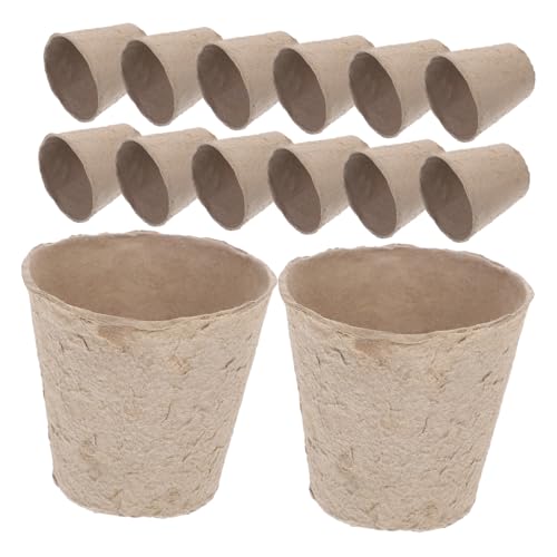 TOYANDONA 100pcs Biodegradable Peat Starter Pots Kit Organic Nursery Cups