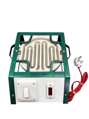 Image of Electric Hot Plate 1500W Cooking Heater | Heavy Duty Rustproof Powder Coated Body | Portable Single Burner Coil Stove | Fast Heating Electric Cooking Plate for Kitchen (Metallic Green)