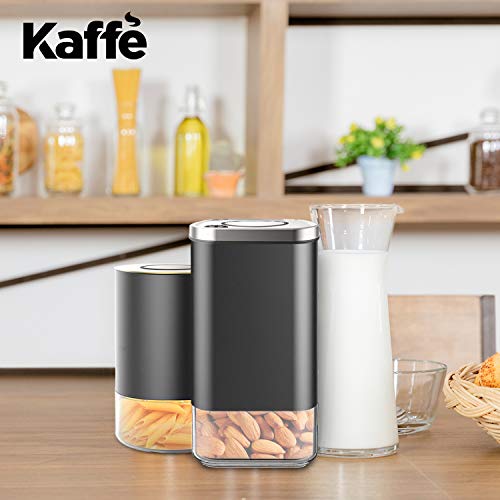 Kaffe Glass Storage Container. Coffee Canister - Bpa Free Stainless Steel With Airtight Lid (12Oz) #TOP5