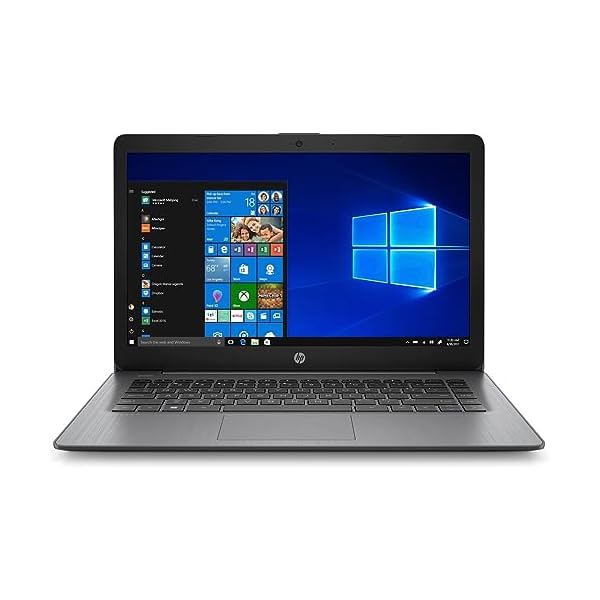 HP 14 Stream Laptop 14-inch HD Intel Celeron N4020 4GB DDR4 RAM 64GB eMMC, Intel UHD Graphics, WiFi, Bluetooth, HDMI, USB, SD Card Reader, Windows Home 11 S Mode, 14-cb119ds, Brilliant Black (Renewed)