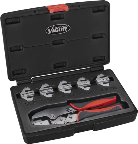 Vigor V2499 6-Piece Set of Crimping Pliers