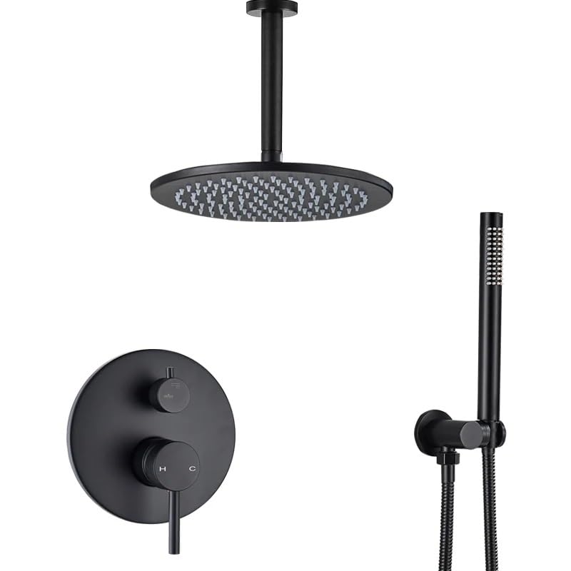 Ensemble de douche à valve 2 voies et douchette haute pression