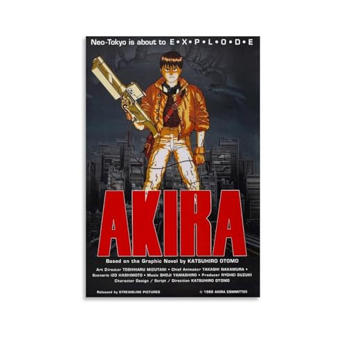 SAHDU I REWNRN Akira Posters - Póster estético decorativo para pared, lienzo vintage para sala de estar, dormitorio, 20 x 30 cm, estilo sin marco
