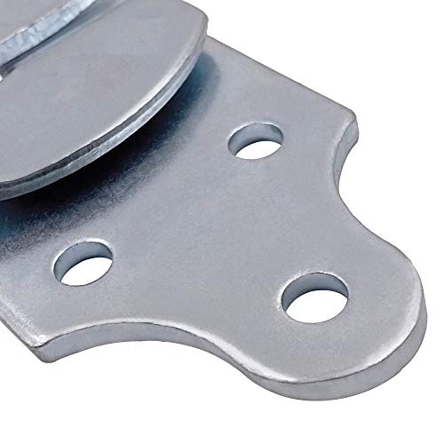 Elitewill 2 Sets Trailer Wood Panel Sides Straight Brackets, Latch Rack Stake Body Gate Connector #TOP5