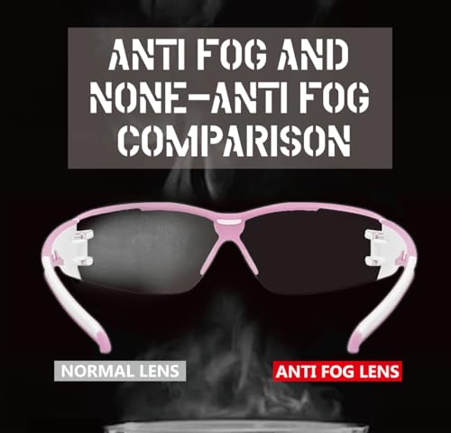 Image of HTS HUNTERSKY Super Flexible Lightweight Anti Fog Wrap-Around U6 Clear Shooting Safety Glasses with ANSI Z87.1 Scratch Resist
