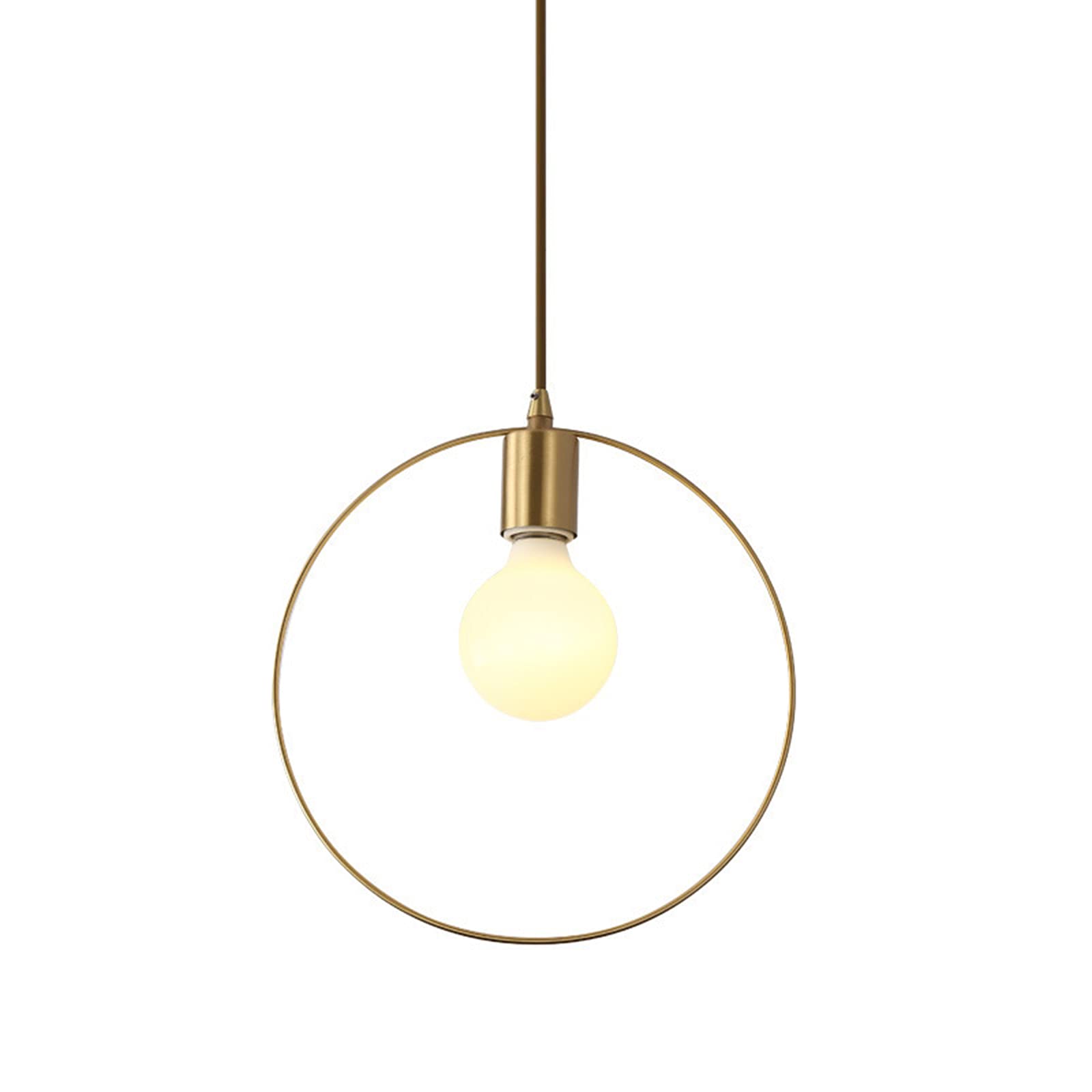 ASerZenith Chandeliers Led Copper Aisle Single Head Chandelier Home Living Room Dining Room Study Bedroom Corridor Aisle Lights Shopping Mall