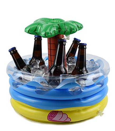 Fun 4 Ages, Ice Bucket – Beer Cooler - Palm Tree Inflatable Cooler