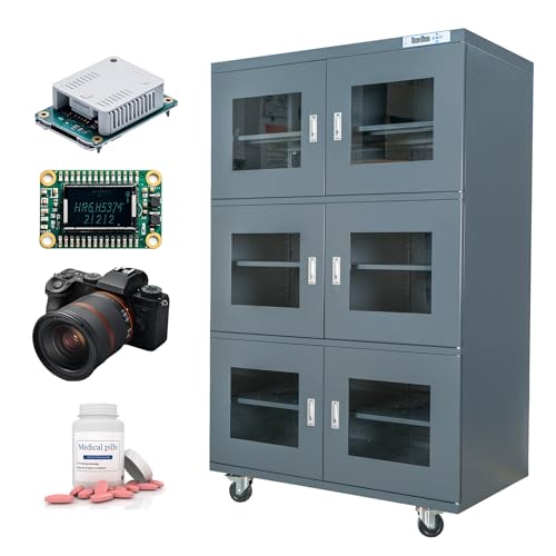 1436L / 50.71 Cu.Ft. Industrial Electronic Dry Cabinet for SMT/MSD Component Storage | 1-10% RH Low Humidity, JEDEC J-STD-033C Compliant & ESD Safe Desiccator Box, Moisture Proof Storage Cabinet