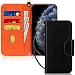 FYY Case for iPhone 11 Pro Max 6.5", [Kickstand Feature] Luxury PU Leather Wallet Case Flip Folio Cover with [Card Slots] and [Note Pockets] for Apple iPhone 11 Pro Max 6.5 inch Black