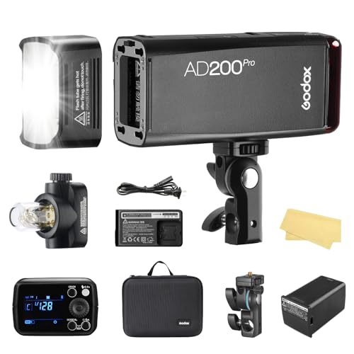 Amazon | Godox AD200 200Ws 2.4G TTL ポケットフラッシュ HSS モノ