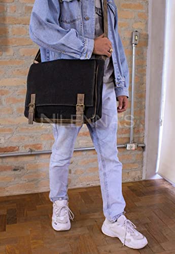 Pasta Lenna's Carteiro Vintage A011 Preto