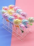 HMROVOOM 15 Holes Acrylic Lollipop Stand,Cake Pop Holder Display Rack for Wedding Party Bithday