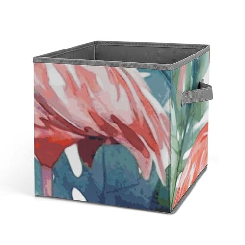 Boîte de rangement placard flamant rose pour optimiser le tri - 2