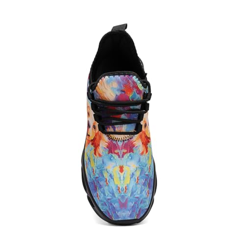 Image of DLWKIPV Men Running Shoes Men's Tennis Shoes Lightweight Breathable Fashion Sneakers Non Slip Workout Gym Shoes for Running