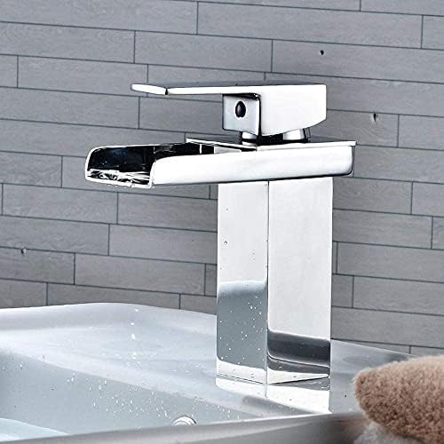Robinet de lavabo cascade design chromé pour salle de bain moderne chic - 5