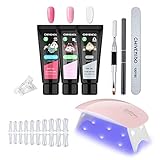 💅🎀【Anfänger Lernt Nagelkunst In 1 Minute Mit Mini UV Nagellampe】🎁 Der schnelltrocknende nagelverlängerung ist außerdem mit einem tragbaren Mini-UV-Licht ausgestattet, um den nagelverlängerung schneller trocknen zu lassen. Mit dem vollständigen Testkit zur Verbesserung der Gel-Nagelverbesserung und detaillierten Anweisungen für das erweiterte Gel auf unserer Seite lernen Sie auf einfache Weise, wie Sie das erweiterte Gel für die Nagelkunst verwenden können.
