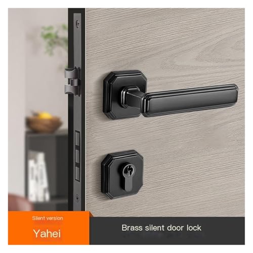 Cerradura de puerta interior silenciosa de latón para puertas de madera 3