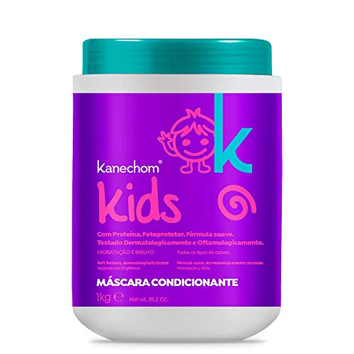 Kanechom - Linha Kids - Mascara Condicionante Formula Suave com Proteina 1000 Gr - (Kids Collection - Mild Conditioning Mascara With Protein Net 35.2 Oz)