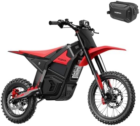 Yozma IN10 Electric Dirt Bike for Teens Adults, 2600W Mid-Drive Motor and 40MPH Electric Motorcycle with 48V/23AH Battery Ebike, Full Suspensions Mountain Off-Road E Bike, Hydraulic Brakes