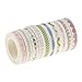 Produktbild sharplace 10 Papier bedruckt, Washi Tape Klebeband Schreibwaren für die Karte machen DIY Craft Trim
