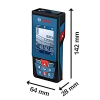 Bosch Professional Laser-Entfernungsmesser GLM 100-25 C (integrierte Kamera, Reichweite: bis zu 100 m, robust, IP54, ± 1,5 mm*, 3X AA-Batterie, Schlaufe, Tasche) – Ansicht 3