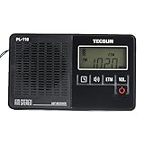 tecsun pl-360  TECSUN PL-118 UKW Stereo Radiowecker Sleep-Timer Ultraleicht Mini Radio, PLL DSP FM Radio (schwarz)