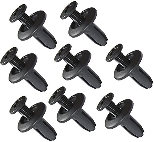 NC 100 Pcs Car Front Fender Skirt Push-Type Plastic Nylon Retainer Clips Fasteners Rivets 15 x 12 x 6mm