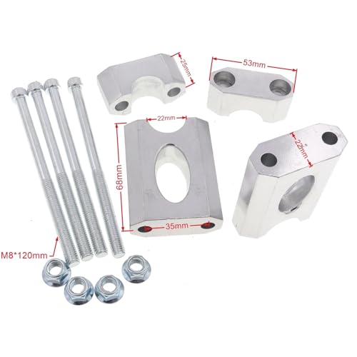 Entretoises de guidon pour modifier la hauteur de pilotage cross 125cc - 2